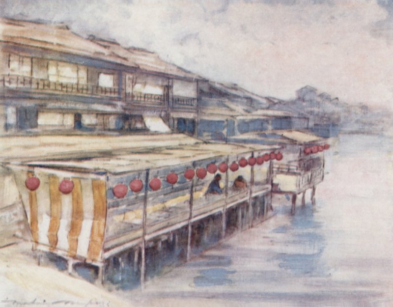 河边的茶馆 作者 Mortimer Ludington Menpes