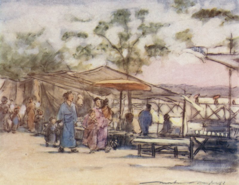 一天的结束和节日的结束 作者 Mortimer Ludington Menpes