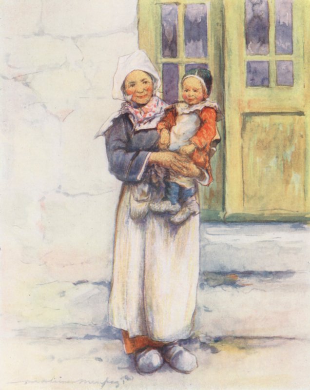 一位小母亲》（彩色印刷版） 作者 Mortimer Ludington Menpes