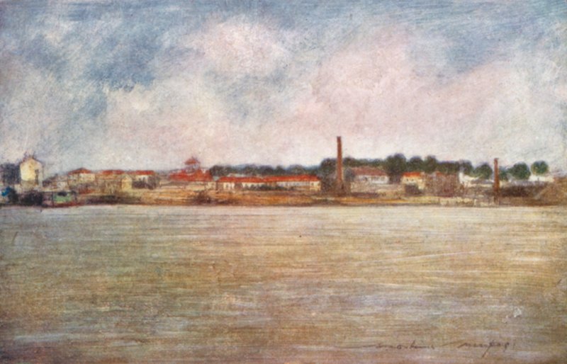 塞纳河上的工厂 作者 Mortimer Ludington Menpes