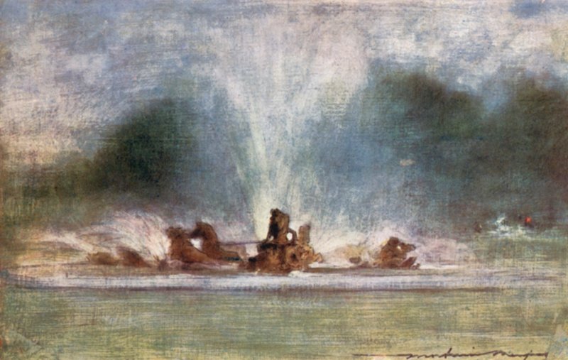 凡尔赛宫的喷泉 作者 Mortimer Ludington Menpes