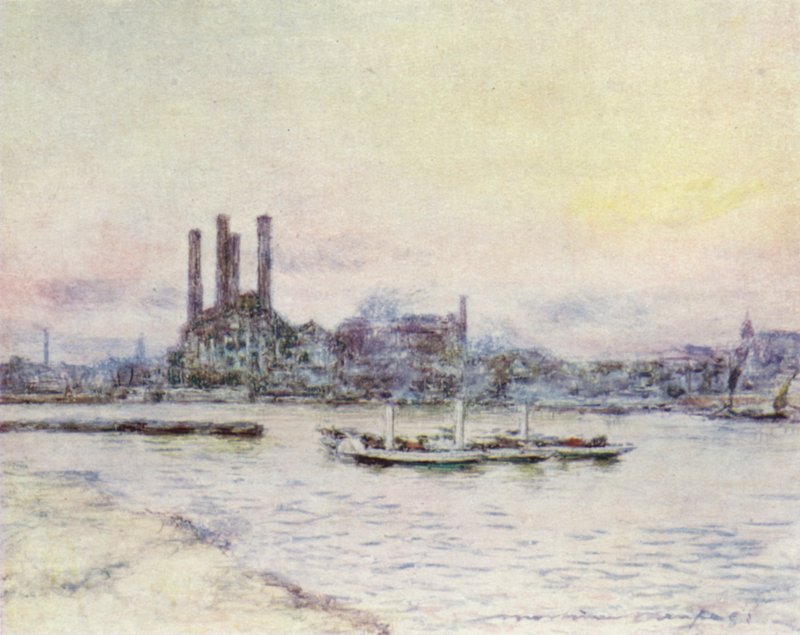 从巴特西桥 作者 Mortimer Ludington Menpes