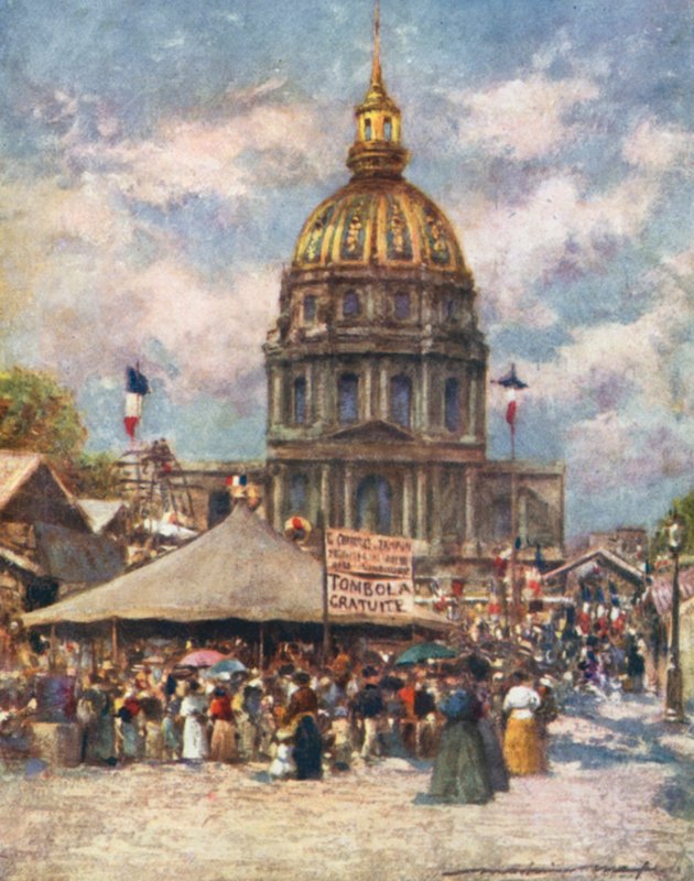 Hotel In Invalides en Fete酒店 作者 Mortimer Ludington Menpes