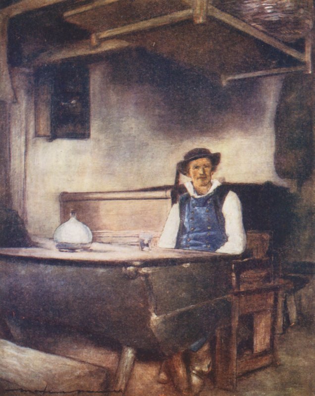 蓬阿文的一家旅馆（彩色石版画） 作者 Mortimer Ludington Menpes