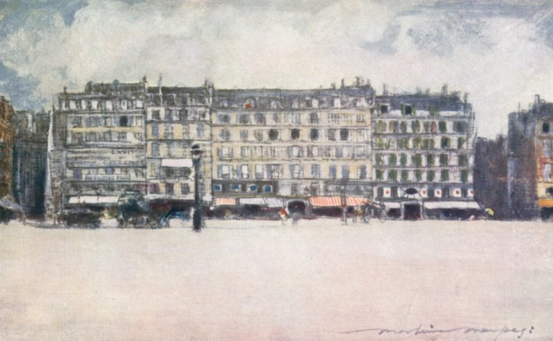 在De Ville酒店的广场 作者 Mortimer Ludington Menpes