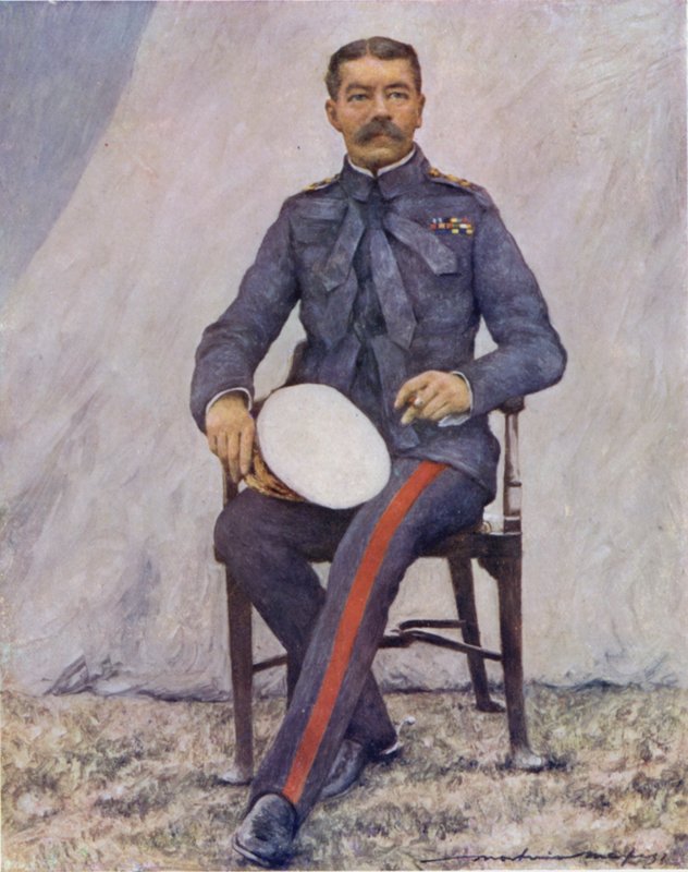 基奇纳勋爵（彩色石版画） 作者 Mortimer Ludington Menpes