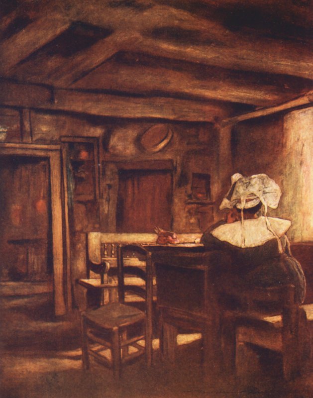 冥想（彩色平版） 作者 Mortimer Ludington Menpes