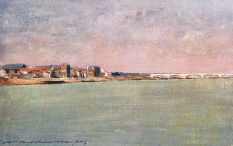 日落时的塞纳河 作者 Mortimer Ludington Menpes