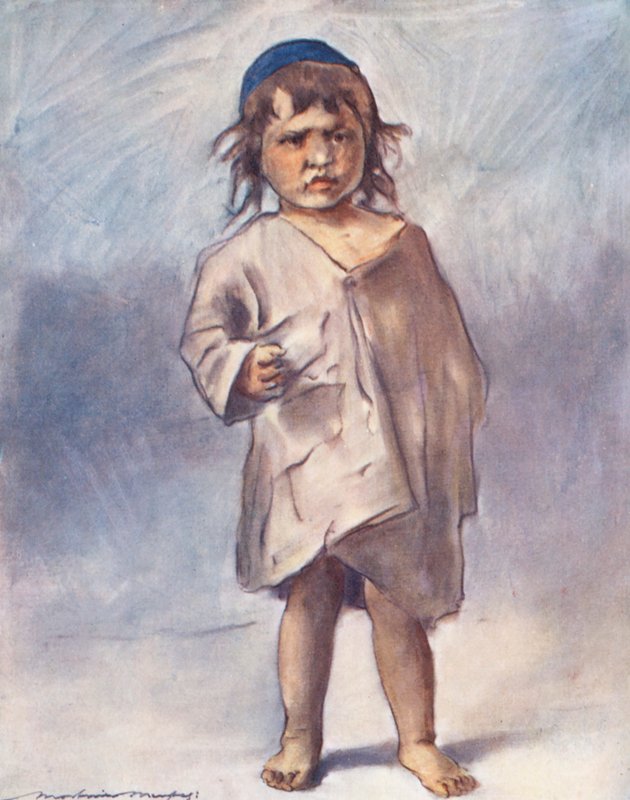世界儿童羊绒、十字架（彩色石版印刷） 作者 Mortimer Ludington Menpes