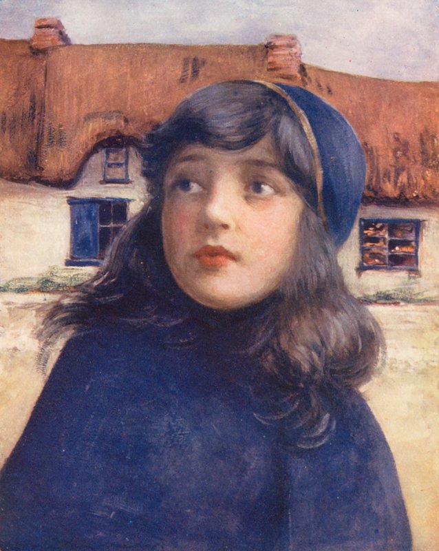 世界儿童：爱尔兰人，莫莉（彩色石版印刷） 作者 Mortimer Ludington Menpes
