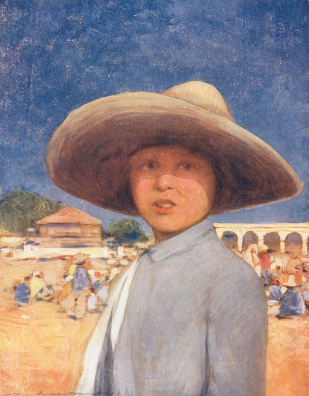 世界儿童：墨西哥，一个墨西哥男孩》（彩色石印版） 作者 Mortimer Ludington Menpes