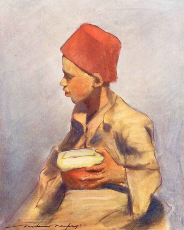 世界儿童：午餐（彩色印刷版） 作者 Mortimer Ludington Menpes