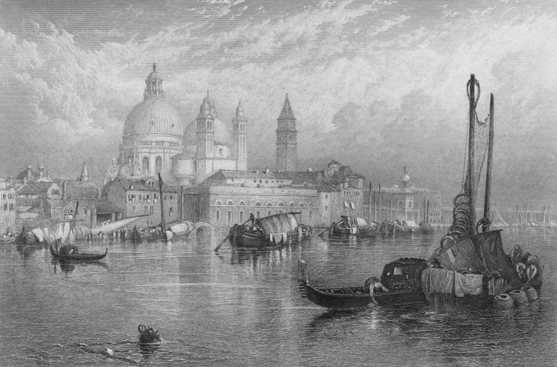 威尼斯（雕版画 作者 迈尔斯·比克（Myles Birket）（之后）福斯特（Foster）