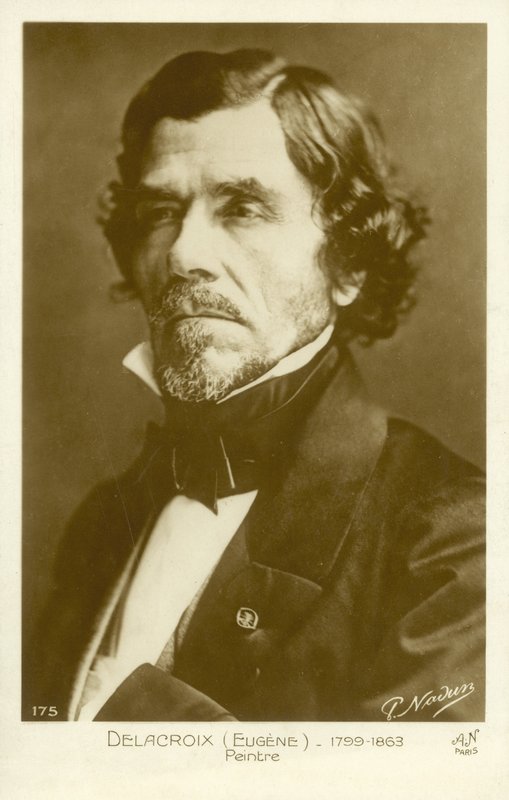 法国画家Eugene Delacroix 作者 纳达尔