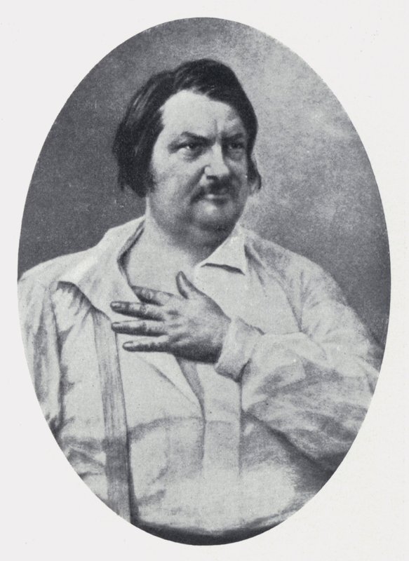 诗人Honore de Balzac 作者 纳达尔