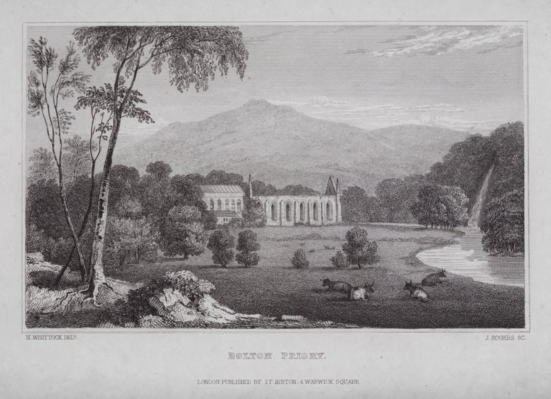 Bolton Priory (engraving) 作者 纳撒尼尔（后）惠托克