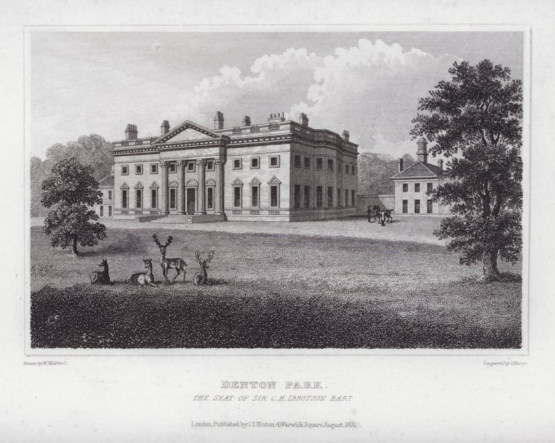 Denton Park, the Seat of Sir C H Ibbotson (engraving) 作者 纳撒尼尔（后）惠托克