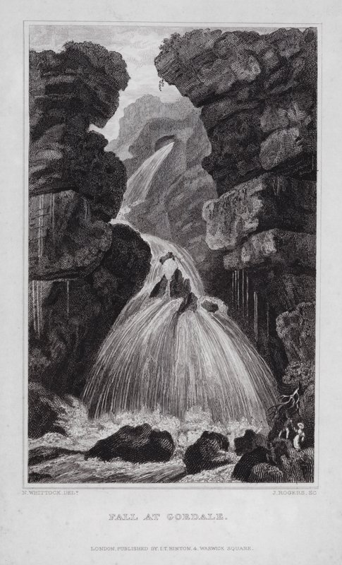 Fall at Gordale (engraving) 作者 纳撒尼尔（后）惠托克