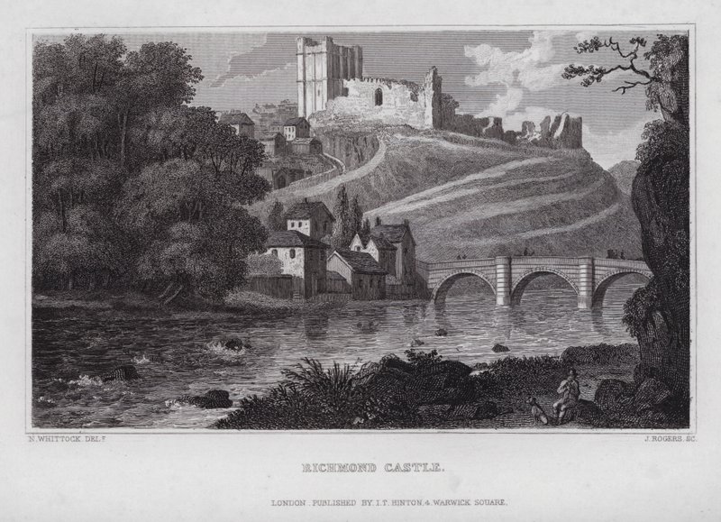 Richmond Castle (engraving) 作者 纳撒尼尔（后）惠托克