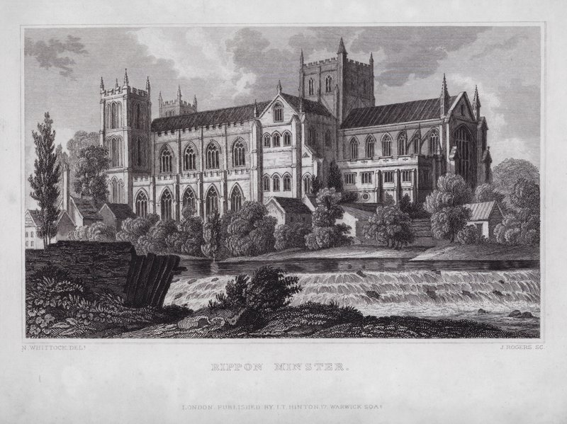 Rippon Minster (engraving) 作者 纳撒尼尔（后）惠托克
