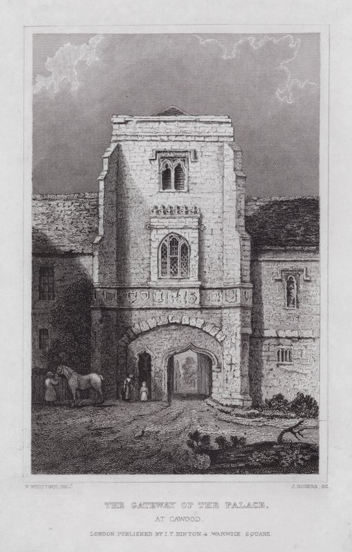 The Gateway of the Palace, at Cawood (engraving) 作者 纳撒尼尔（后）惠托克