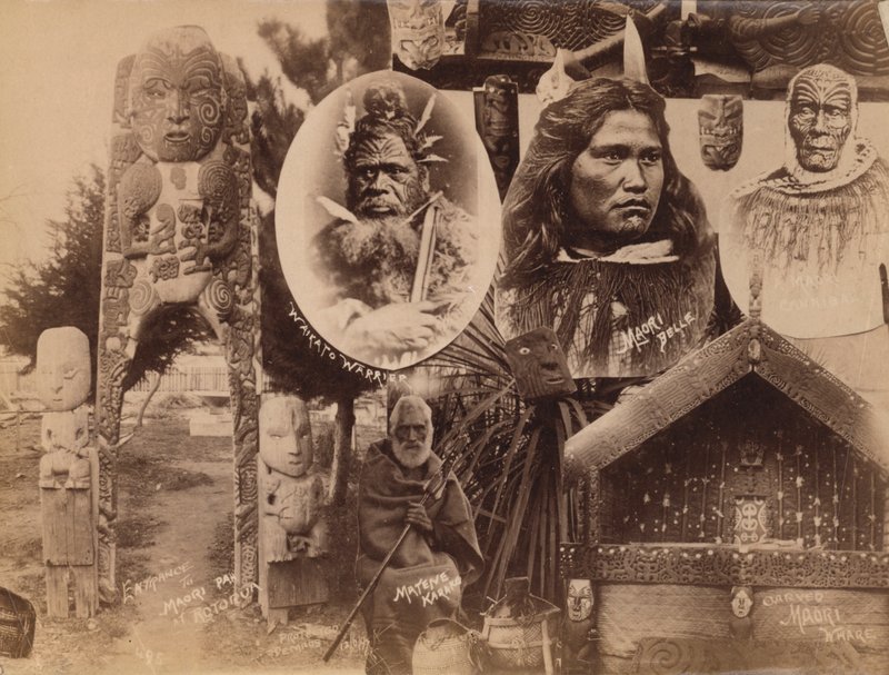 Maoris, New Zealand (b / w chithunzi) 作者 新西兰摄影师