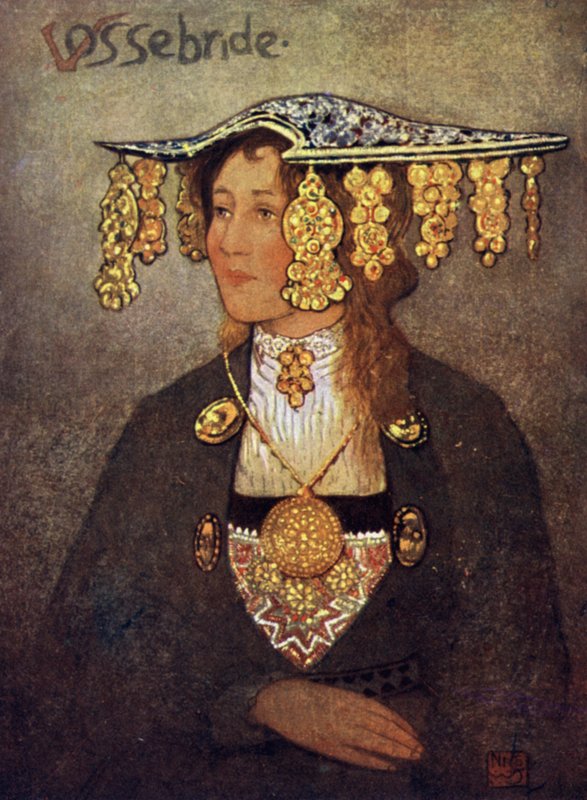 Norway: A Vosse Bride (colour litho) 作者 尼科·容曼