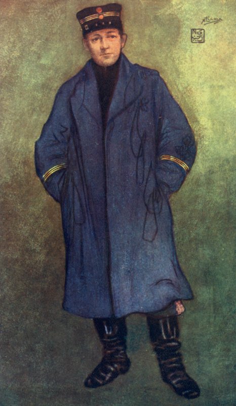 挪威：挪威船长（彩色石版画） 作者 尼科·容曼