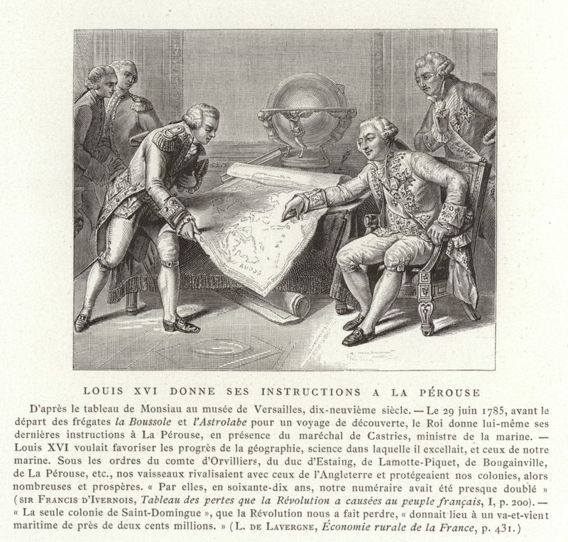 1785年法国路易十六向Comte de Laperouse发表指示 作者 尼古拉斯·安德烈·蒙西奥