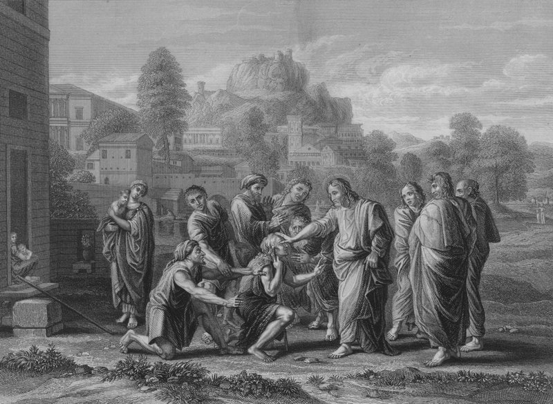 盲人接受他们的视线 作者 尼古拉斯·普桑（Nicolas Poussin）