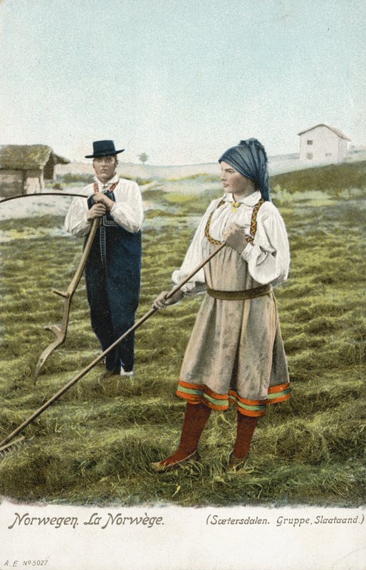 Group of peasants, Setesdal, Norway 作者 挪威摄影师