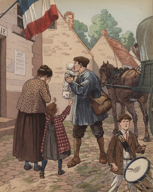 1914年8月2日 作者 Onfray de Breville工作
