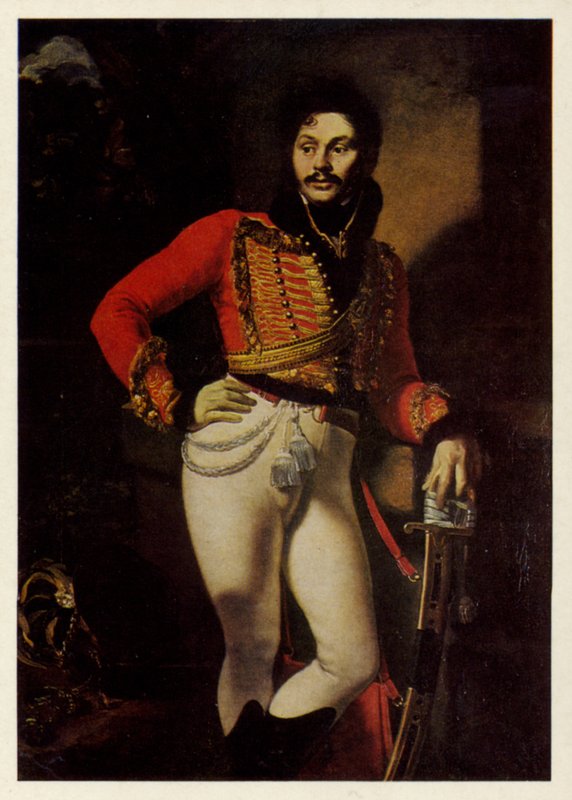 Yevgraf Davydov的肖像，1809年 作者 奥雷斯特·阿达莫维奇·基普伦斯基