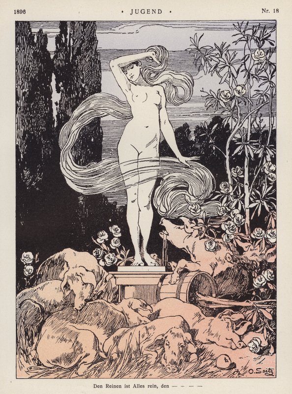 The Pure is All Pure (colour litho) 作者 奥托·塞兹（Otto Seitz）
