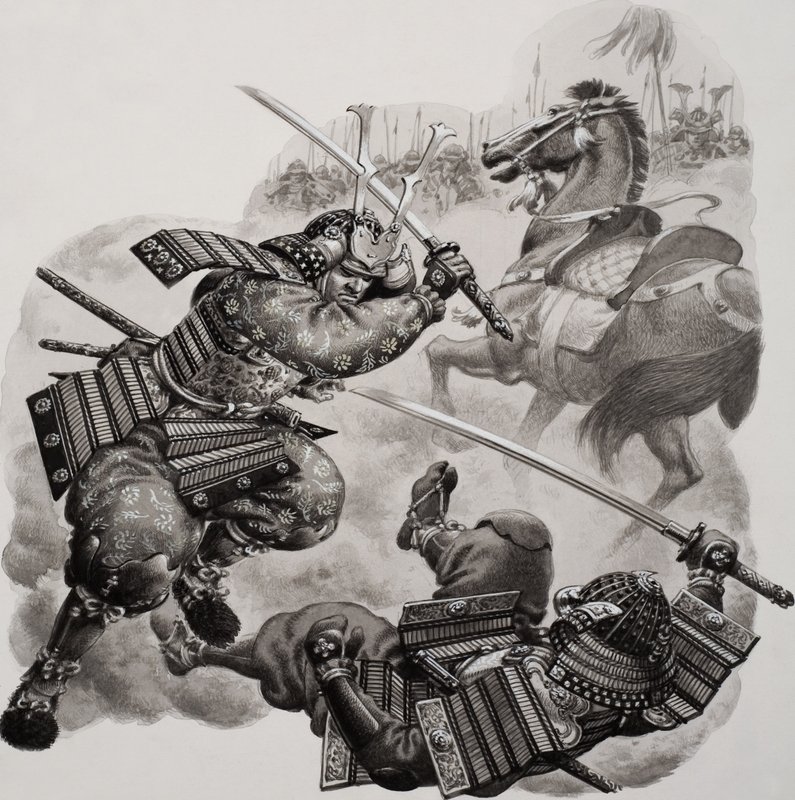 武士（纸上水粉画） 作者 帕特（1907-95）尼科尔