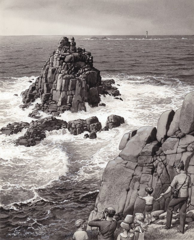 陆地的尽头（纸上水粉画） 作者 帕特 (1907-95) 妮可