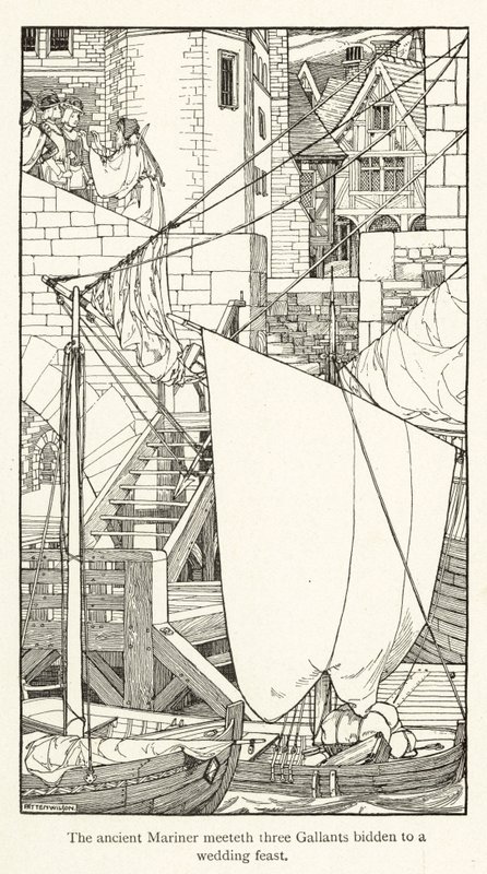 古代水手发怒记（版画） 作者 彭定康