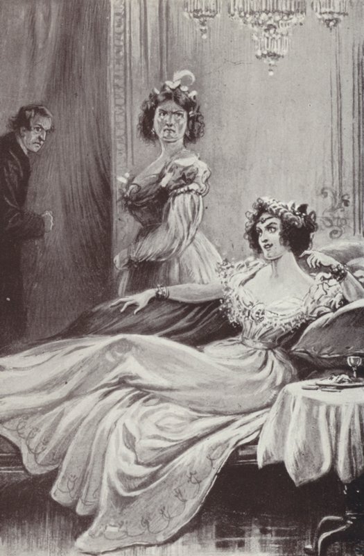 安东尼·特罗洛普 (Anthony Trollope) 的巴切斯特塔 (Barchester Towers) 插图（石版画） 作者 保罗（继）哈代
