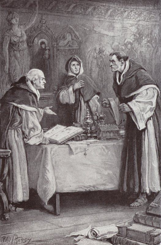 Illustration for The Cloister and The Hearth by Charles Reade (litho) 作者 保罗（继）哈代