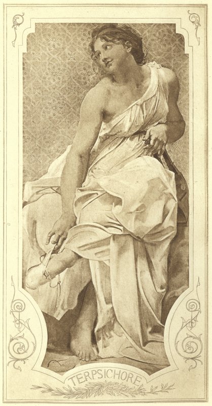 Terpsichore，合唱舞蹈的缪斯（照相凹版） 作者 保罗·鲍德里