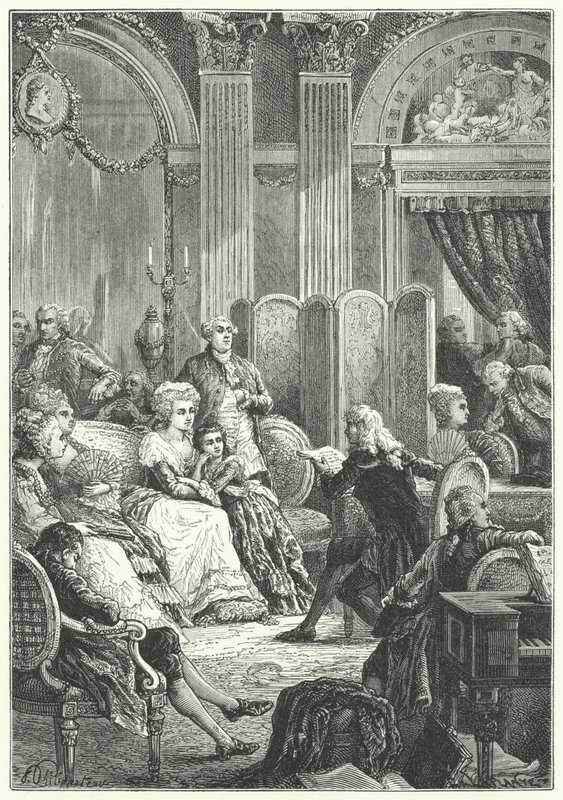 A salon at the beginning of the reign of Louis XVI of France 作者 保罗·多米尼克·菲利普波特