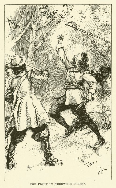 The Fight in Needwood Forest (engraving) 作者 保罗·哈迪