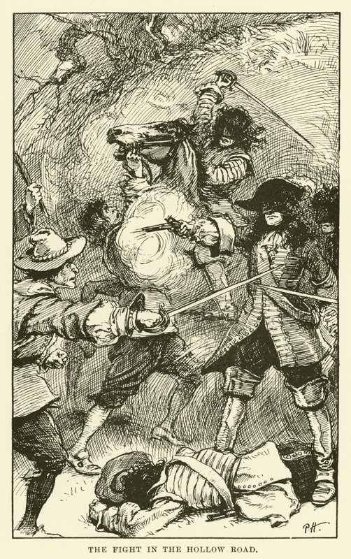 The Fight in the Hollow Road (engraving) 作者 保罗·哈迪