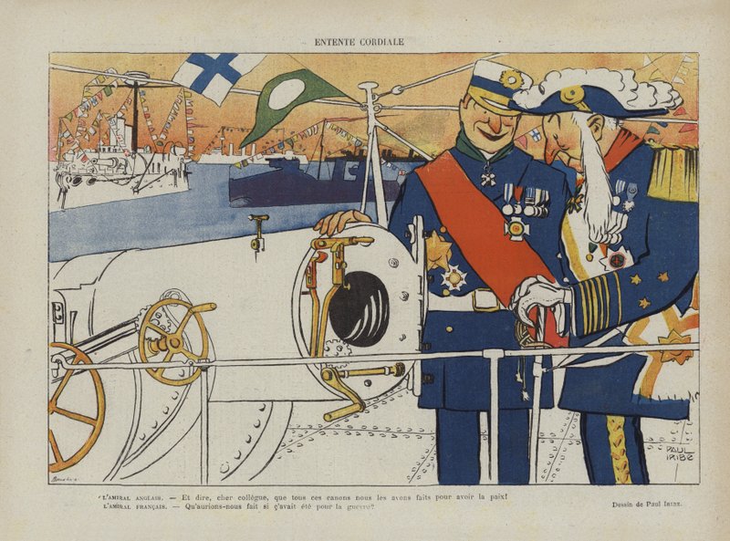 Entente Cordiale。笑的插图 作者 保罗·伊里贝（Paul Iribe）