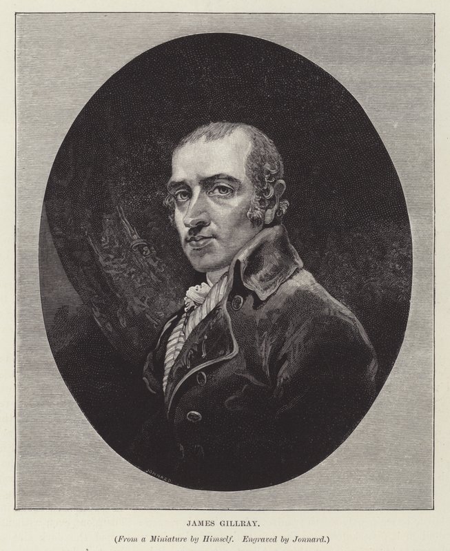 James Gillray，英国漫画家、讽刺作家和版画家（雕刻）。 作者 保罗·乔纳德