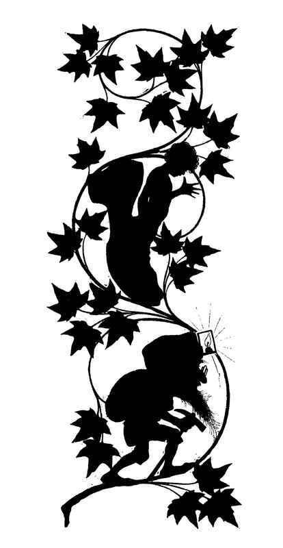 Silhouette for Puks Natlige Bedrifter (lithograph) 作者 保罗·科纽卡