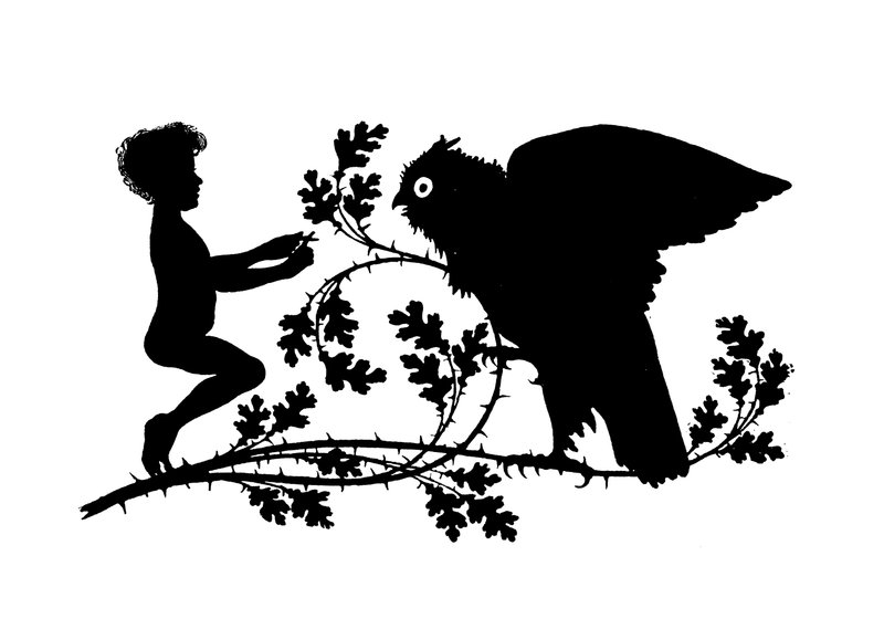 Silhouette for Puks Natlige Bedrifter (lithograph) 作者 保罗·科纽卡