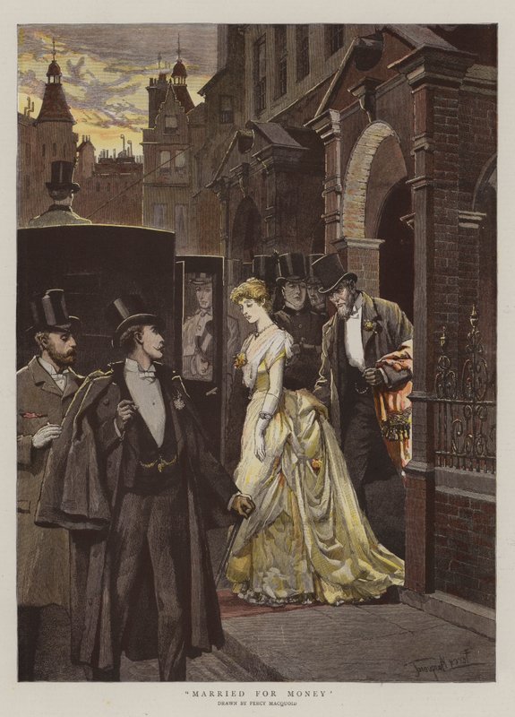 结婚为了钱（chromolitho） 作者 珀西·麦考德（Percy Macquoid）