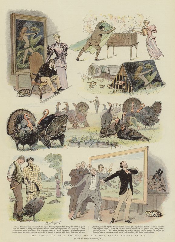 图片的演变，或者我们的艺术家如何成为RA（chromolitho） 作者 珀西·麦考德（Percy Macquoid）