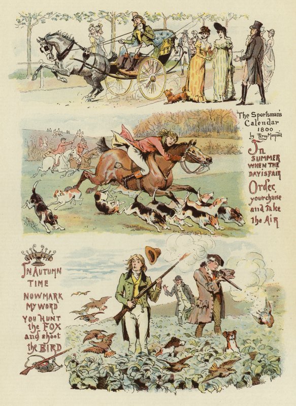 运动员的日历，1800 作者 珀西·麦考德（Percy Macquoid）